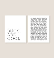 Bugs are Cool + Bug List Prints