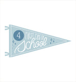 First day of School Pennants with Grades