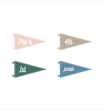 Simple First day of School Pennants with Grades