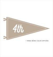 Simple First day of School Pennants with Grades